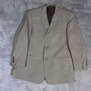 Roberto Villini Collezione Sport Coat 44S Men's Wool Houndstooth Blazer Jacket